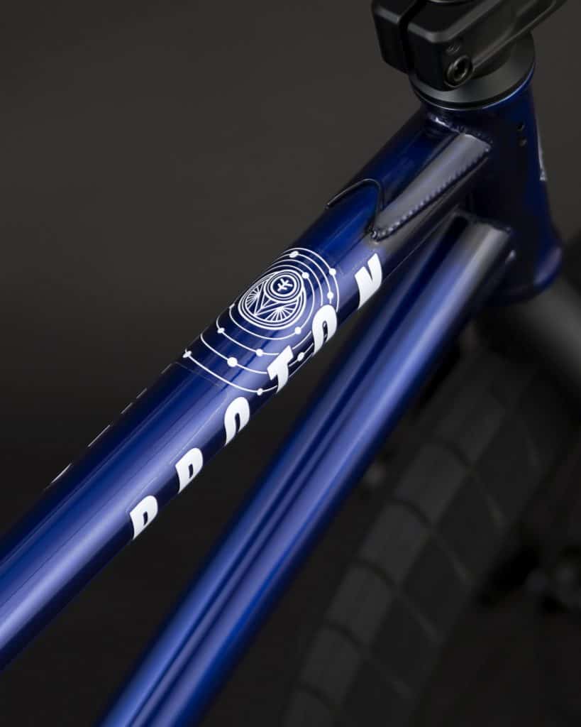gloss trans dark blue fly proton bmx bike